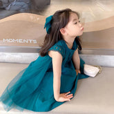 baby girl dresses summer solid cotton sleeveless dress for girls 2-10 year-TB00858-Veeddydropshipping